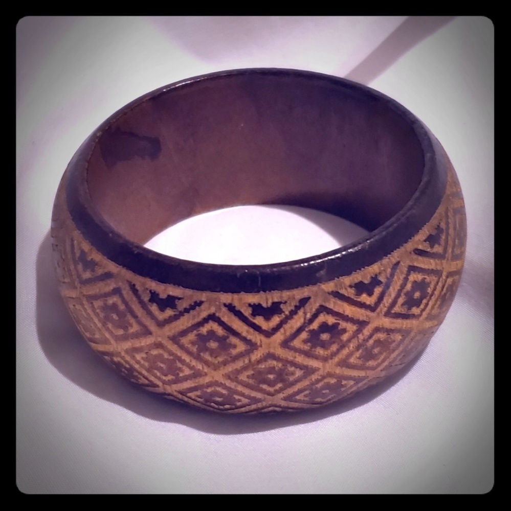 Wooden Bangle Bracelet Wood